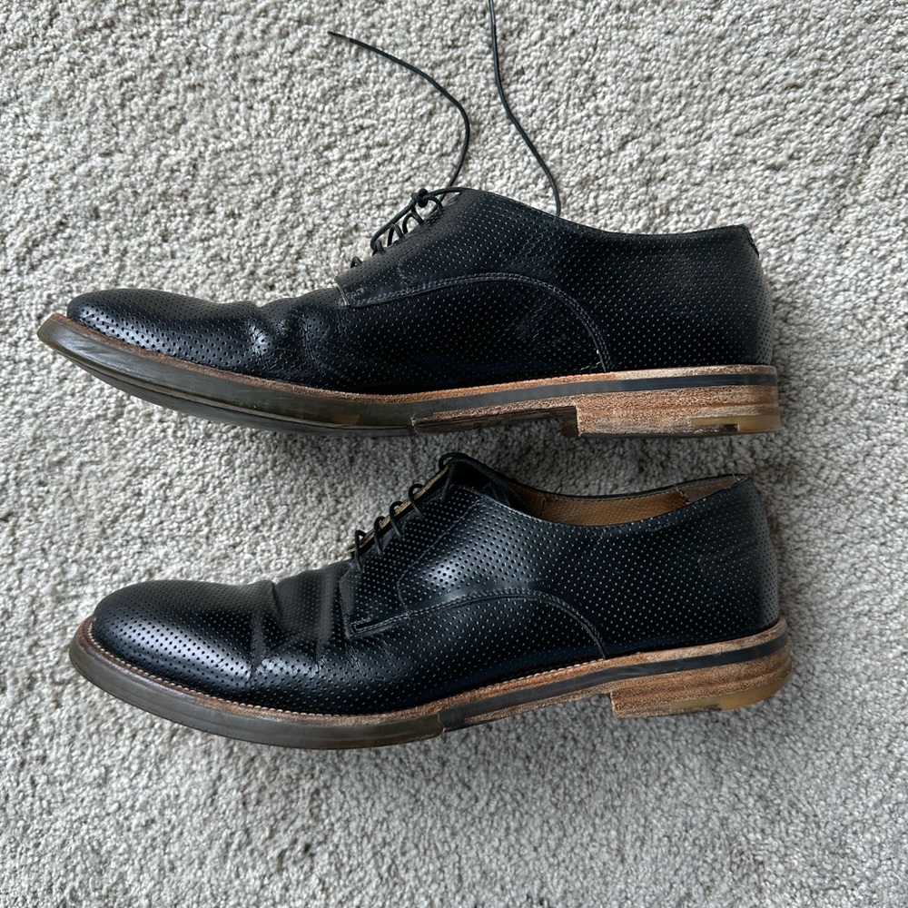 Giorgio Armani Laser Perforated Derbies